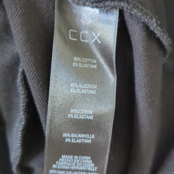 CCX City Chic Athletic Dress Womens 12 Sporty Hooded Sleeveless Zip Cinch Summer - Picture 6 of 7